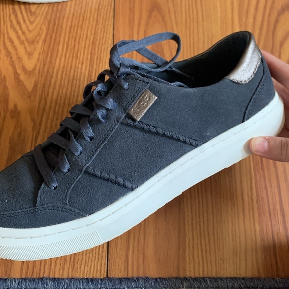 Ugg Suede Navy Blue Sneakers - Picture 3 of 6